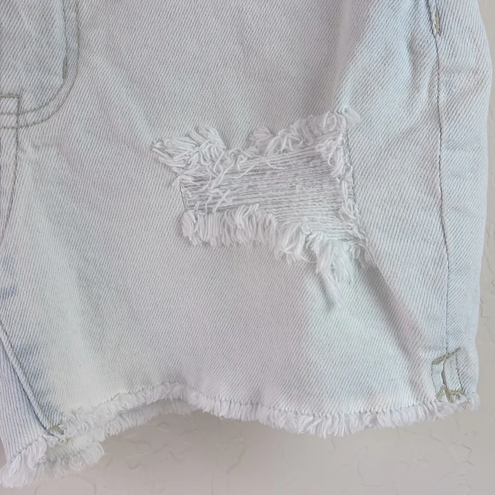 5 for $25 🌈 Art Class girls denim shoe size L light blue wash washed mid rise - Picture 4 of 5